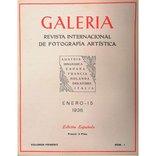 Sub.:24 - Lote: 2043 -  Galeria. Revista internacional de fotograf�a art�stica. Edici�n espa�ola. Vol. I., n�ms. I, II, III, IV, V, VI & VII. Vol. III., n�m. IX.