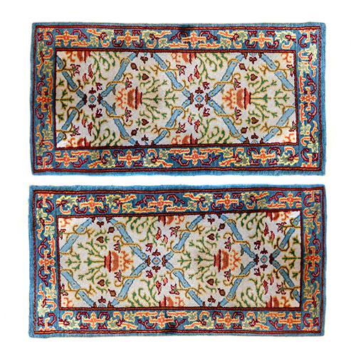 Sub.:24 - Lote: 196 -  Pareja de alfombras de nudo espa�ol.