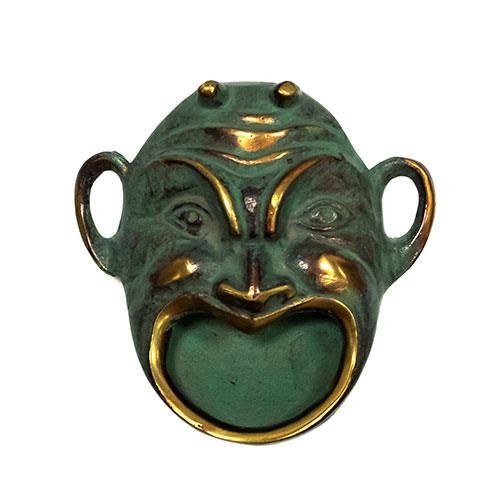 Sub.:24 - Lote: 1344 -  Cenicero en bronce con forma de m�scara de teatro.