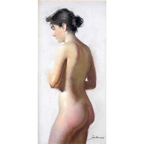 Sub.:25 - Lote: 1128 - FELIPE SANTAMANS (1951-Guadasar, Valencia) Desnudo de mujer