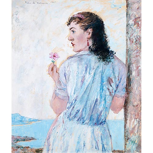 Sub.:25 - Lote: 3 - PEDRO DE VALENCIA (Valencia, 1902-1971) Retrato de dama