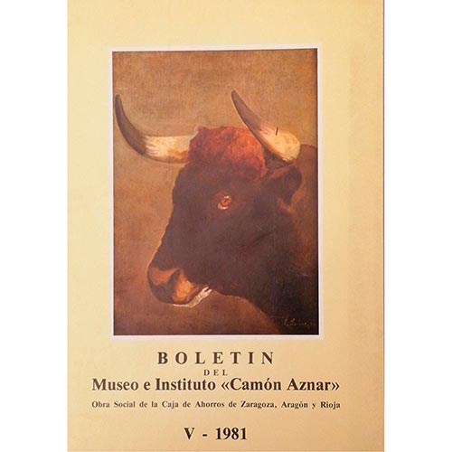 Sub.:25 - Lote: 2068 -  Arte. Bolet�n del Museo e Instituto n� V, Zaragoza, 1981, pp. 107.