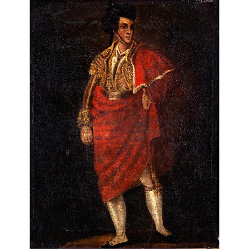Sub.:26 - Lote: 146 - ESCUELA ESPA�OLA, S. XIX Retrato de torero