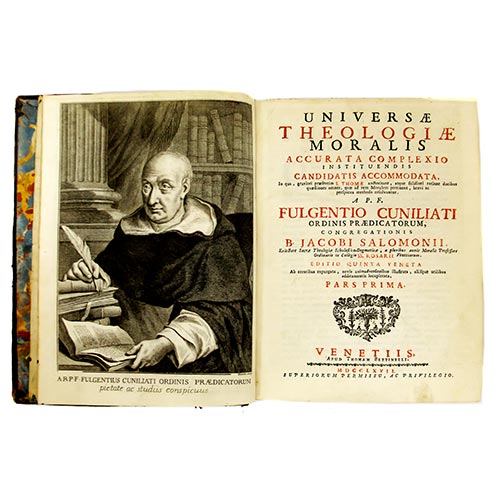 Sub.:26 - Lote: 2032 - Fulgentio Cuniliati Universae Theologiae Moralis.