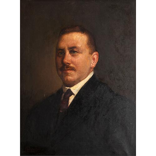 Sub.:26 - Lote: 1098 - PEDRO FERRER CALATAYUD (Valencia, 1860-1944) Retrato de caballero