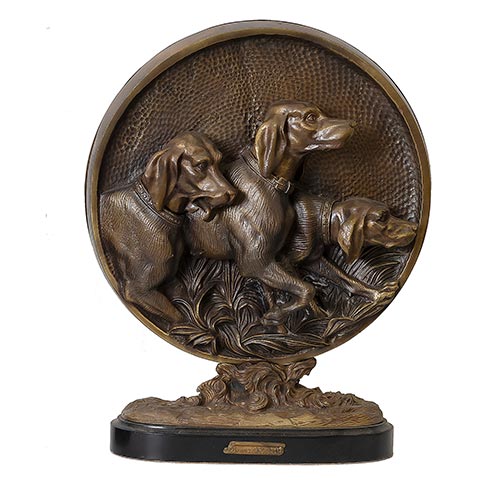 Sub.:26 - Lote: 180 - RICARDO SORIANO CERD�N (Escuela espa�ola , S. XX) Perros de caza