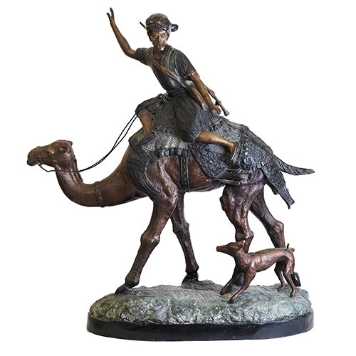 Sub.:26 - Lote: 186 -  Jinete orientalista sobre camello