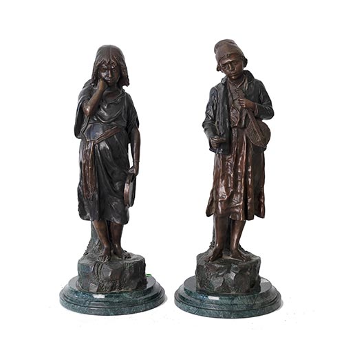 Sub.:26 - Lote: 211 - PAUL DUBOIS (Nogent-sur-Seine, 1829-Par�s, 1905) M�sicos callejeros