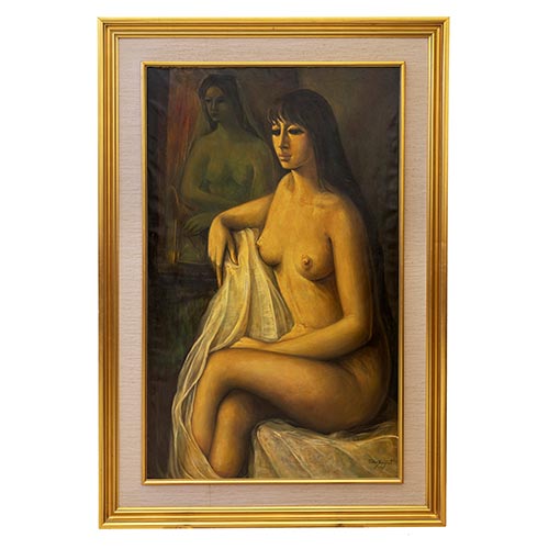 Sub.:26 - Lote: 1079 - LUIS MARN BOSQUED (Aguarn, 1909-Zaragoza, 1987) Mujer desnuda