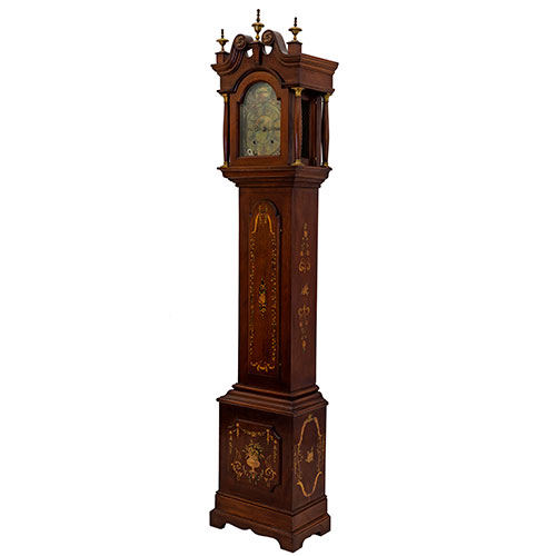 Sub.:27 - Lote: 1161 -  Reloj London caja decoracin pintada siglo XX.