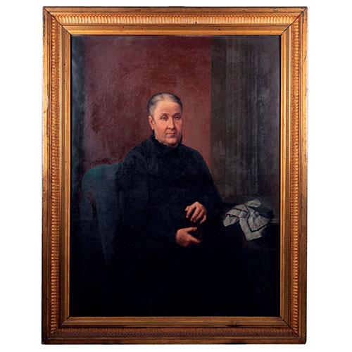 Sub.:27 - Lote: 123 - MANUEL GONZLEZ CUEVAS (activo 1847-1887) Retrato de seora