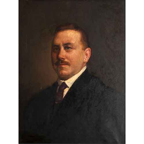 Sub.:28 - Lote: 1081 - PEDRO FERRER CALATAYUD (Valencia, 1860-1944) Retrato de caballero