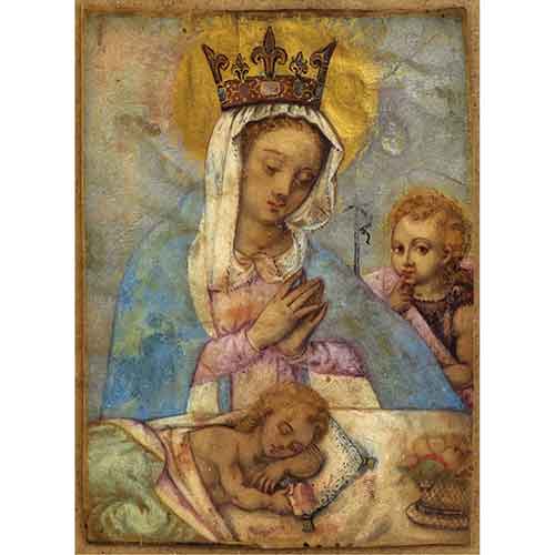 Sub.:28 - Lote: 120A - ESCUELA ITALO-FLAMENCA (S. XVI-XVII) Virgen del Buen Sueo