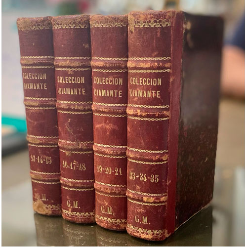 Sub.:28 - Lote: 2010 -  Novelas y f�bulas. Colecci�n Diamante compuesta por cuatro vol�menes que recogen los siguientes tomos: (13, 14, 15) (16, 17, 18) (19, 20, 21) y (33, 34 y 35).