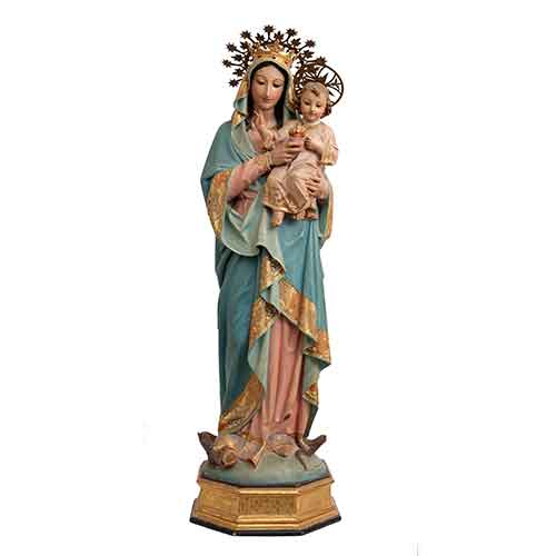 Sub.:28 - Lote: 223 - ESCUELA ESPAOLA S. XIX Virgen del Sagrado Corazn