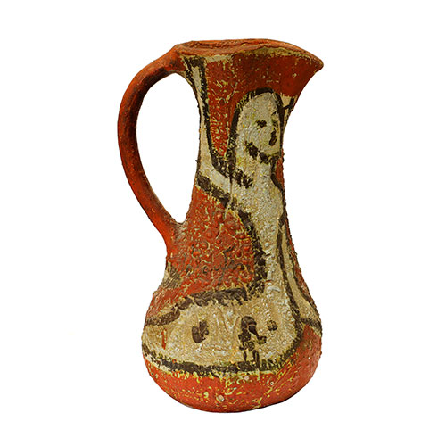 Sub.:29 - Lote: 1352 -  Gran jarra en cer�mica policromada y firmada.