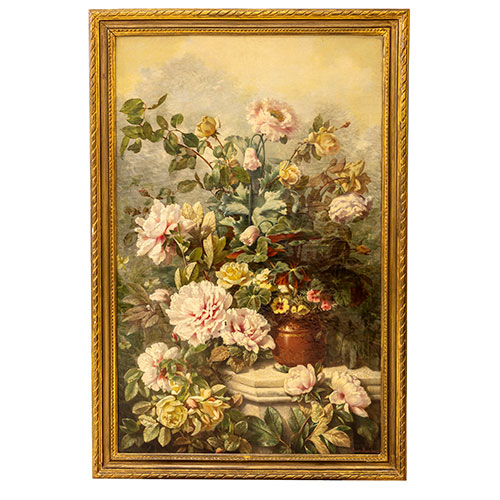 Sub.:29 - Lote: 95 - JOSÉ MIRABENT GATELL (Barcelona, 1831-1899) Bodegón de flores