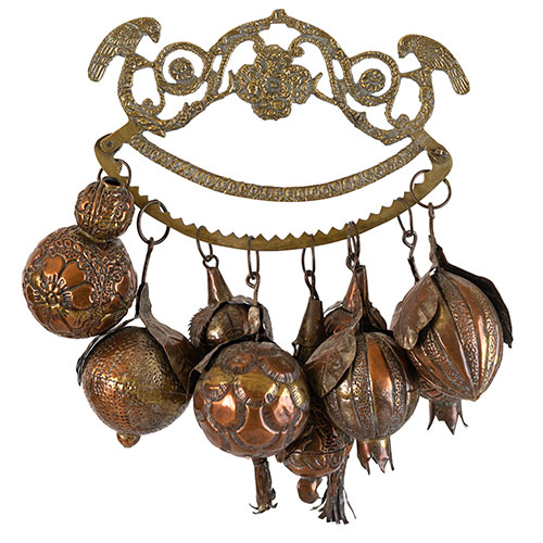 Sub.:29 - Lote: 1197 -  Balangades. Amuleto brasileo en cobre y bronce