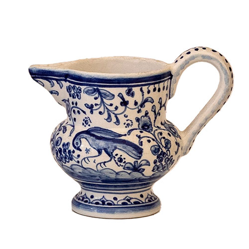 Sub.:29 - Lote: 1361 -  Jarrita en cer�mica decoraci�n pintada en azul