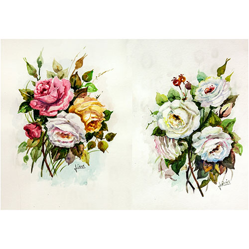 Sub.:3-On - Lote: 254 - ESCUELA ESPA�OLA, S. XX Flores