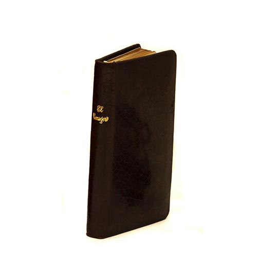 Sub.:3-On - Lote: 2010 -  Devocionario para la primera comuni�n con cubierta de cuero y borde dorado. Con estuche original.