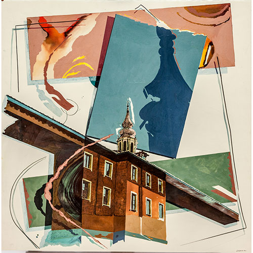 Sub.:3-On - Lote: 244 - JOAQU�N CIGANDA (Pamplona, 1950) Vista la torre de la Seo