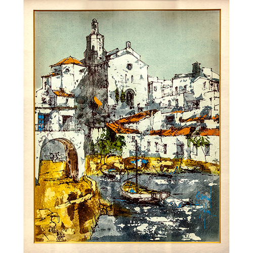 Sub.:3-On - Lote: 281 - BERNARD DUFOUR (Francia, 1922-2016) Vista de Cadaques