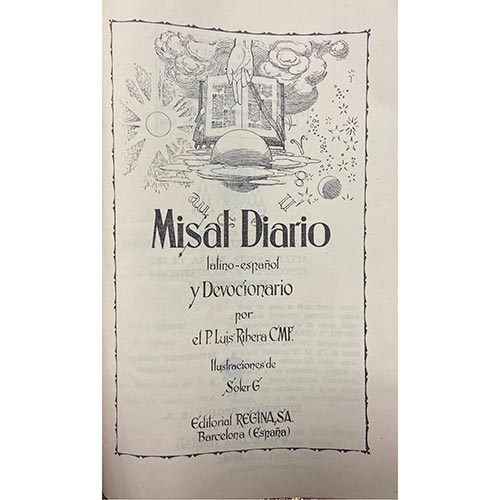 Sub.:3-On - Lote: 2019 -  Religi�n. LUIS RIBERA, P. 