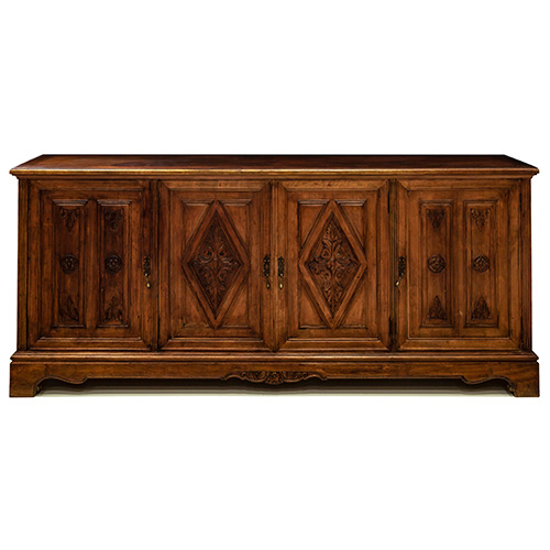 Sub.:3-On - Lote: 65 -  Taquill�n de cuatro puertas en madera de pino con cuarterones. S. XX.