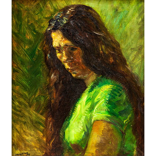 Sub.:3-On - Lote: 300 - ESCUELA ESPA�OLA, S.XX Retrato de se�ora