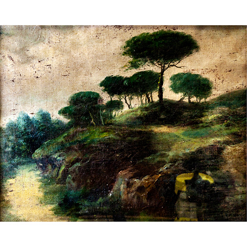 Sub.:3-On - Lote: 288 - ENRIQUE GALWEY GARC�A (Barcelona, 1864 - 1931) Bosque