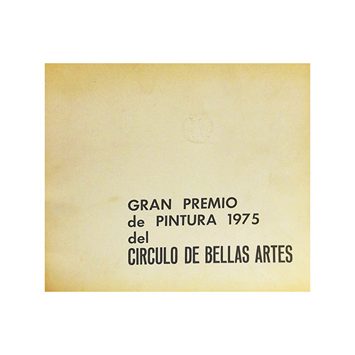 Sub.:3-On - Lote: 2143 -  Gran premio de pintura 1975 del C�rculo de Bellas Artes