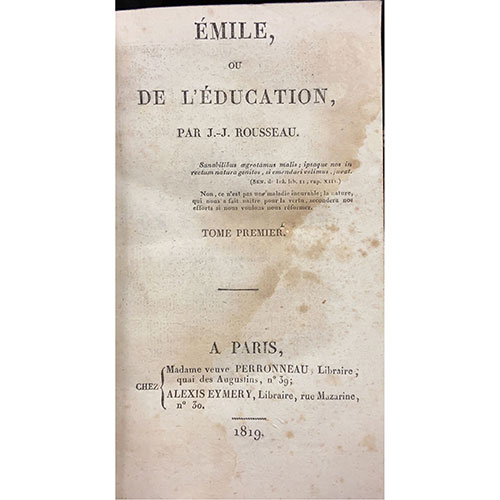 Sub.:3-On - Lote: 2099 -  �mile ou de l��ducation (3 vol)