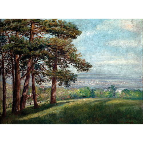 Sub.:3-On - Lote: 291 - ESCUELA ESPA�OLA, S.XX Paisaje con �rboles