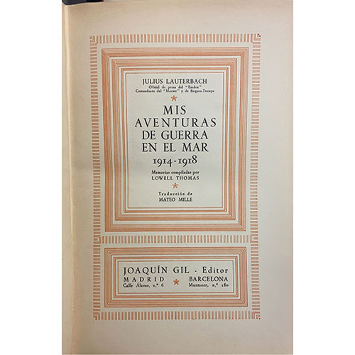 Sub.:3-On - Lote: 2117 -  Literatura. Lote de dos vols.: I. THOMAS, Lowell. 