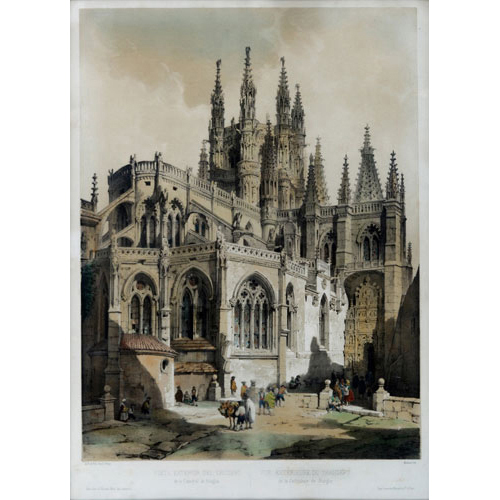 Sub.:3 - Lote: 27 -  Vista de la catedral de Burgos