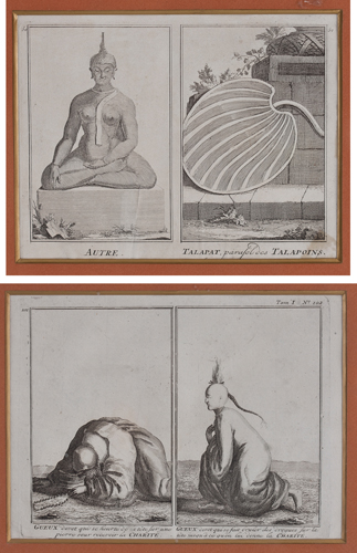 Sub.:3 - Lote: 24 - ESCUELA FRANCESA, S.XVIII Escenas budistas