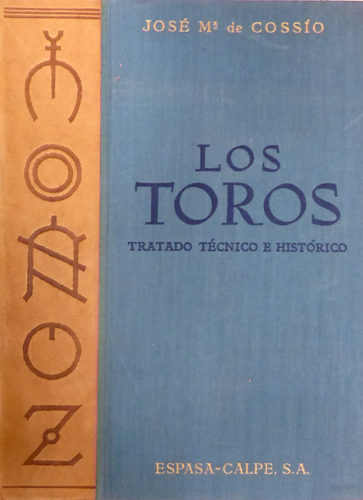 Sub.:3 - Lote: 2019 -  Tauromaquia. COSS�O, Jos� Mar�a. 