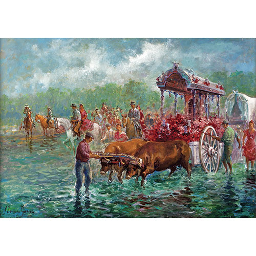 Sub.:30 - Lote: 113 - JOS� SU�REZ G�MEZ (Sevilla, 1935) Cruzando el Quema