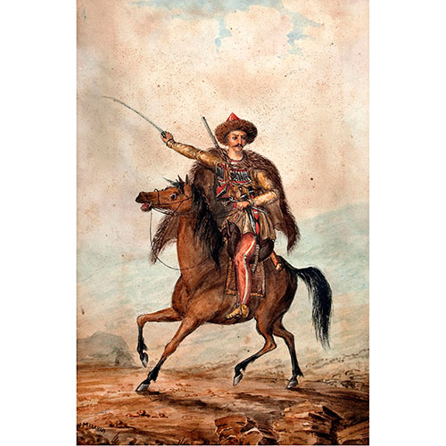 Sub.:30 - Lote: 15 - W. MARKHAM (S. XX) Mongol a caballo