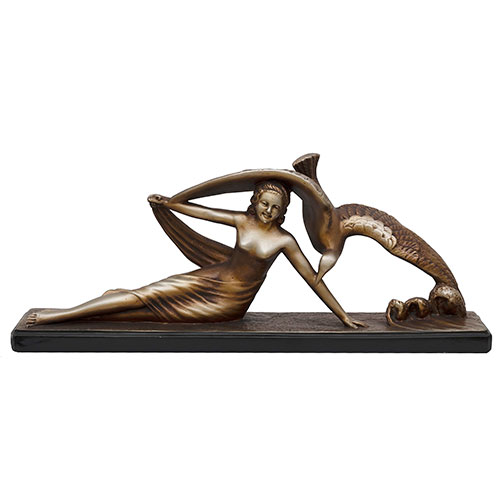 Sub.:30 - Lote: 191 -  Mujer con gaviota