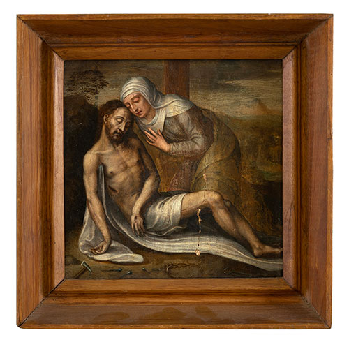 Sub.:30 - Lote: 155 - ESCUELA HISPANO-FLAMENCA S.XVI Piedad