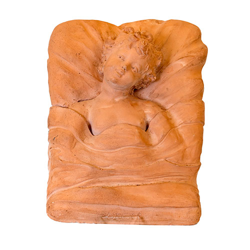 Sub.:30 - Lote: 177 -  Estuco patinado. Firmado J.Delicado