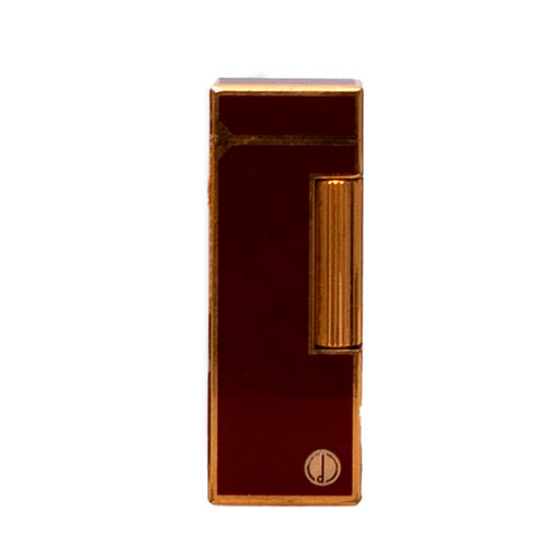 Sub.:30 - Lote: 844 -  Encendedor Dunhill en laca roja y plaque oro