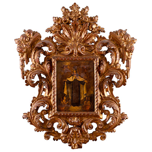 Sub.:30 - Lote: 129 - ESCUELA ESPA�OLA S. XVIII Virgen de los Desamparados