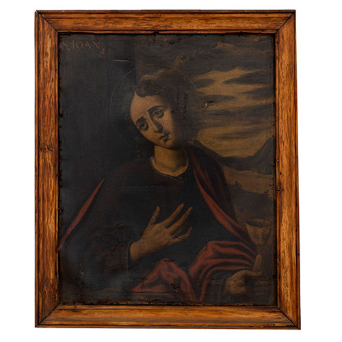 Sub.:30 - Lote: 153 - ESCUELA ESPA�OLA S. XVIII San Juan Evangelista