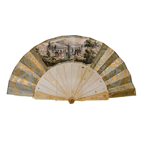 Sub.:31 - Lote: 118 -  Abanico pa�s de papel impreso