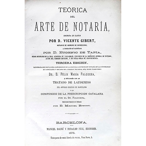 Sub.:32 - Lote: 2035 -  Derecho. GIBERT, V., 