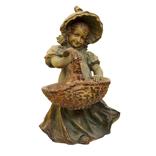 Sub.:32 - Lote: 1369 -  Ni�a con cesta