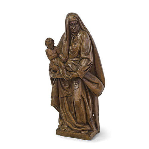 Sub.:32 - Lote: 231 - JUAN DE ANCHIETA (Azpeitia, c. 1531 - Pamplona, 1588) Santa Ana con el Ni�o